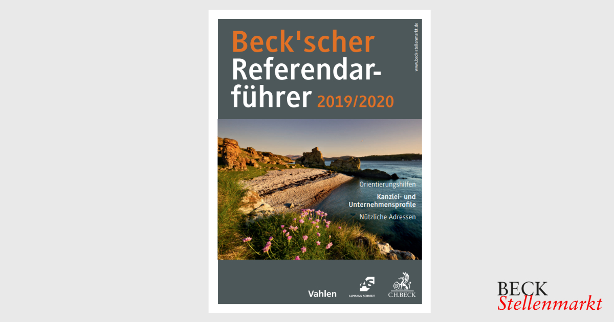 Beck'scher Referendarführer 2019/2020 | Beck Stellenmarkt